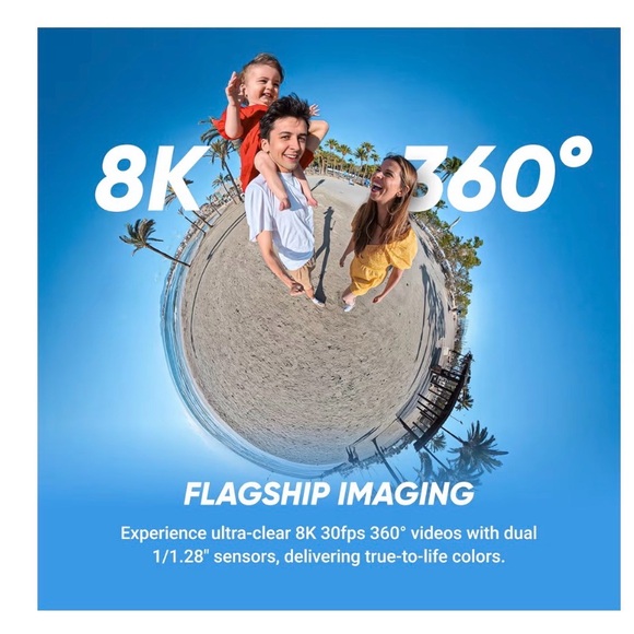 X5 8K 360 Action Cam - Black - Picture 3 of 10